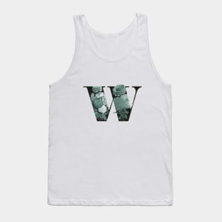 Flower Alphabet W Tank Top